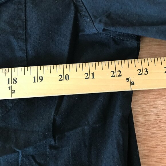 Affliction Black Premium Slim Shirt Men 2XL Black Button Up Pocket Embroidered - Picture 11 of 16